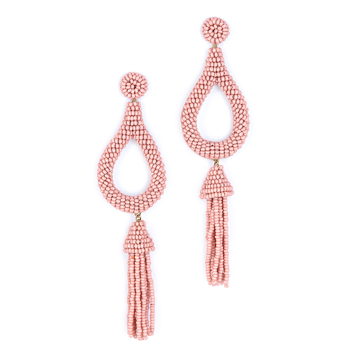 Deepa By Deepa Gurnani Olga Earrings in Dusty Pink color
