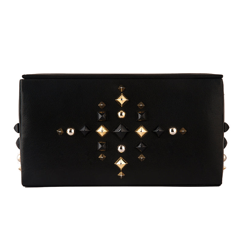 Deepa Gurnani Handmade Nevis Clutch in Black color
