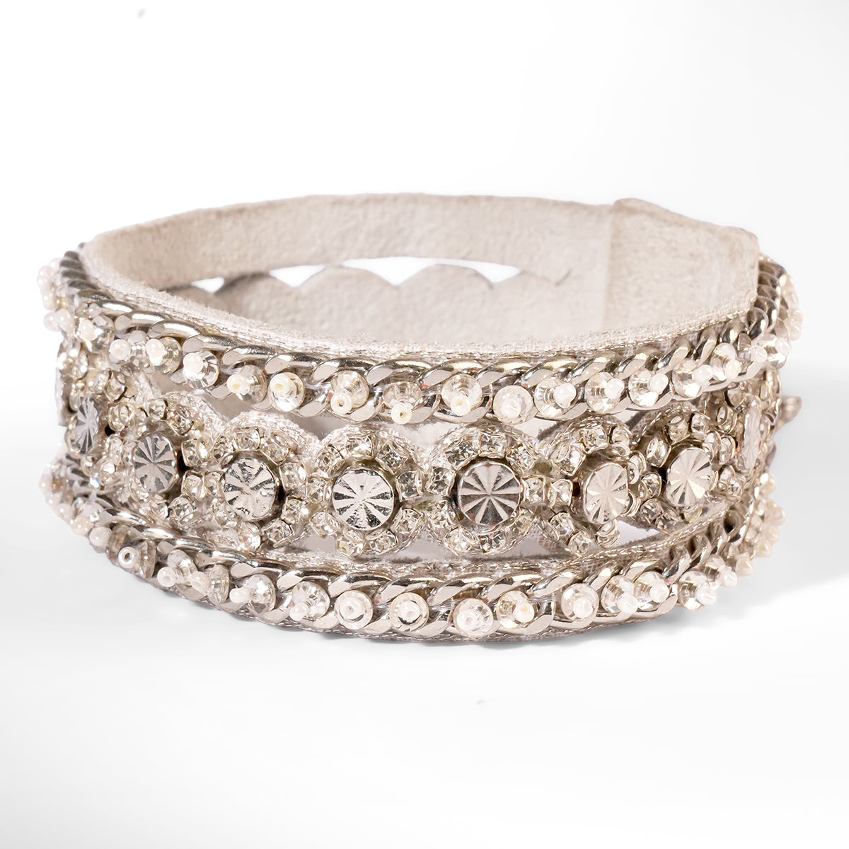 Deepa Gurnani Pret Elowen Bracelet in silver color