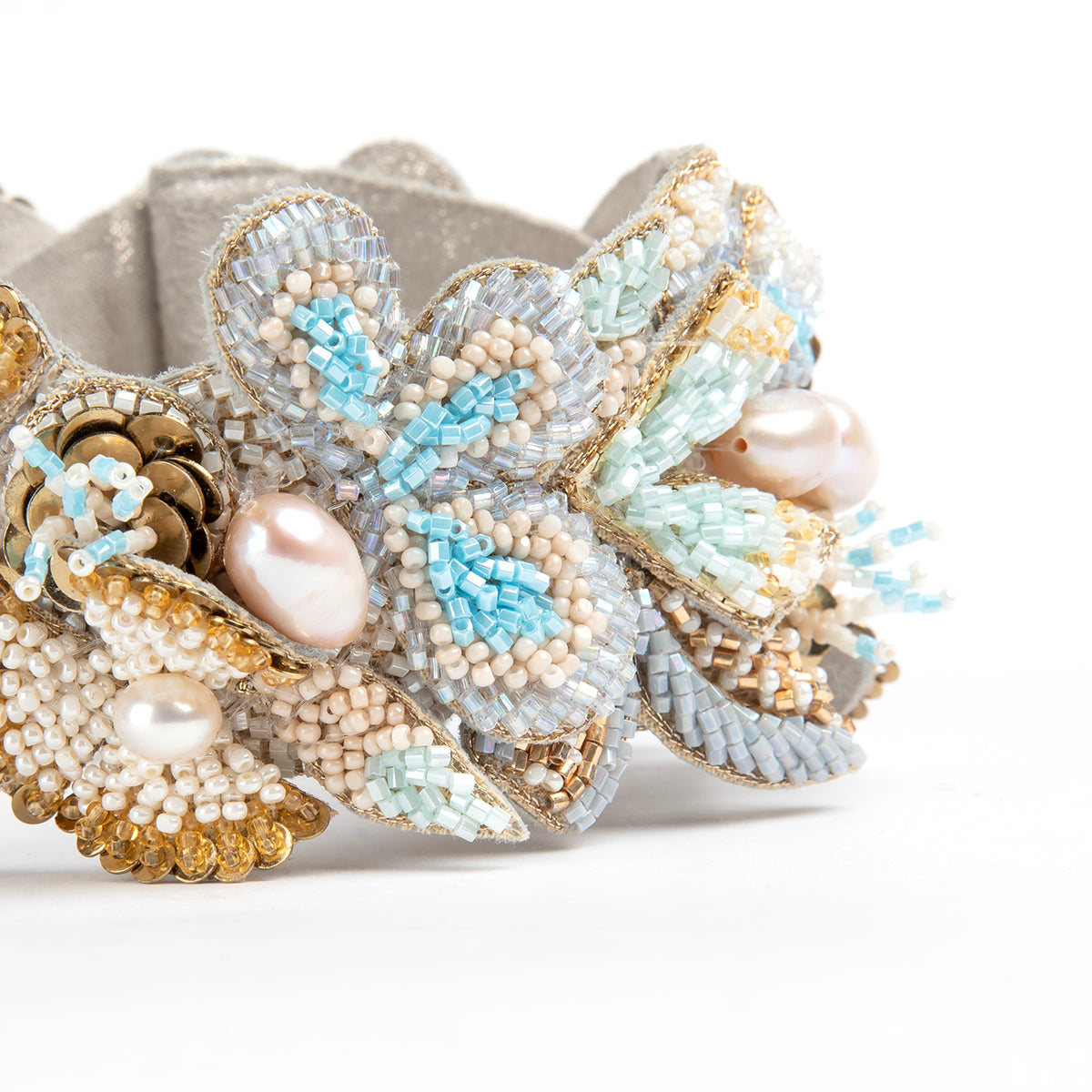 Deepa Gurnani Handmade Baby Blue Linden Cuff