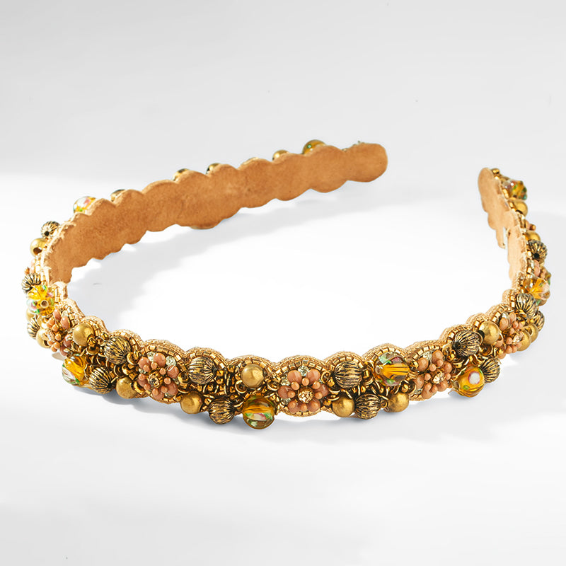 Deepa Gurnani Sati Headband in Peach