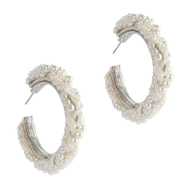 Deepa By Deepa Gurnani Charisma Earrings Ivory Color