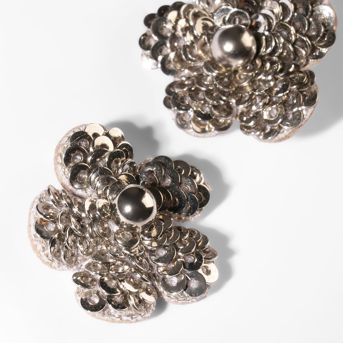 Deepa Gurnani Pret Kioko Earrings in silver color