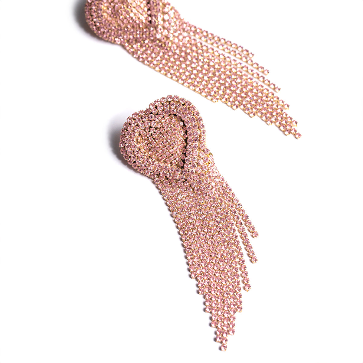 Deepa Gurnani handmade the Kaylie earrings in pink color