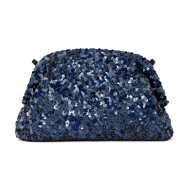 Deepa Gurnani Hermia Clutch in Navy