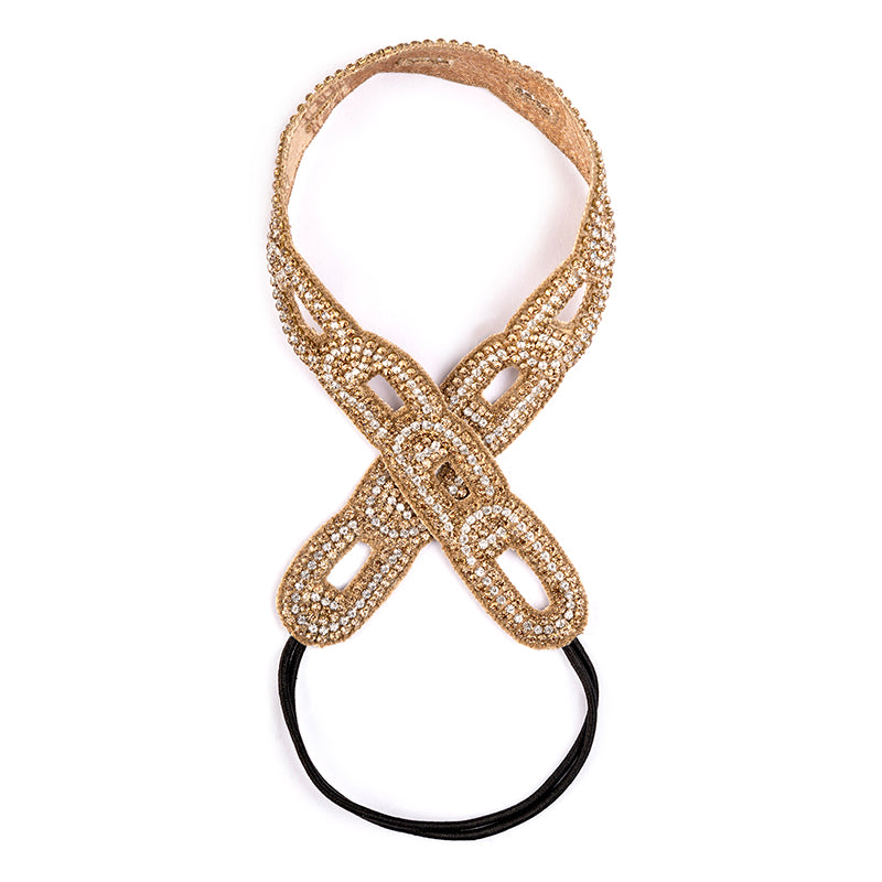 Deepa by Deepa Gurnani Handmade Nelia Headband Gold Color