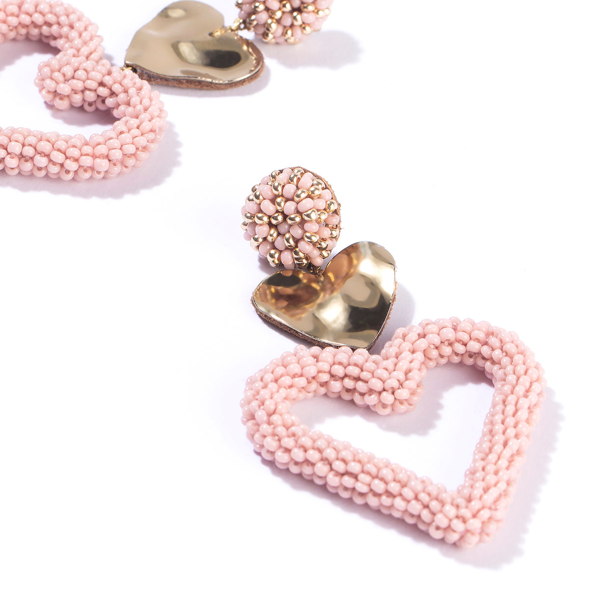 These classic heart shaped earrings work well with every outfit.