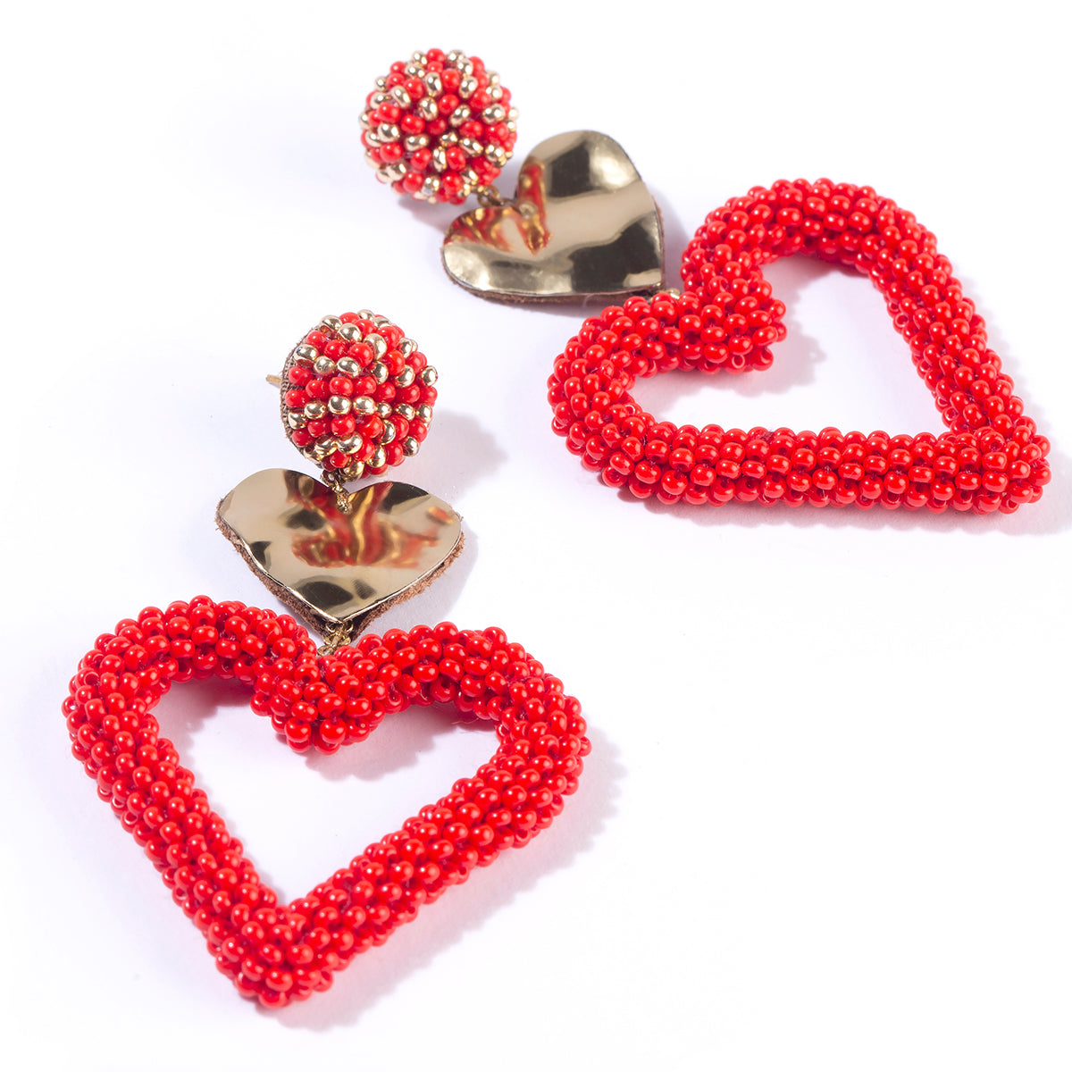 Deepa by Deepa Gurnani Red color Candi Earrings