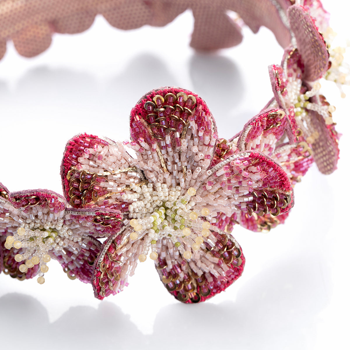 Deepa Gurnani Handmade Fuchsia Regina Headband