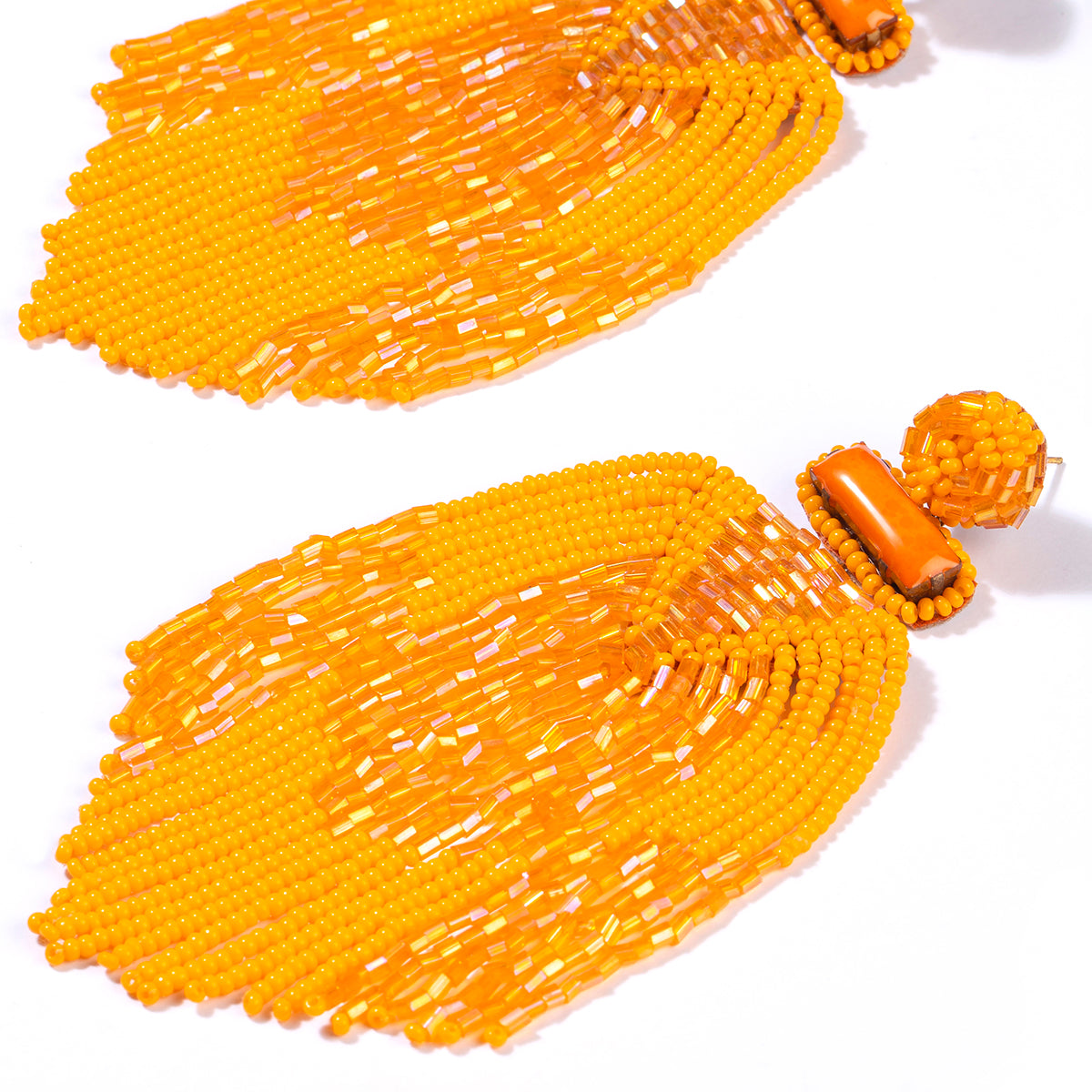 Lightweight Hand Embroidered Chandelier Post Earrings