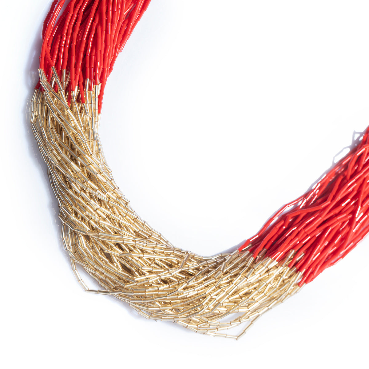 Deepa by Deepa Gurnani Handmade Red Loretta Necklace close up