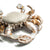 Deepa Gurnani handmade Crab brooch in ivory color