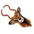 Deepa Gurnani handmade Antelope brooch in brown color