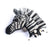Deepa Gurnani handmade Zebra brooch in black color