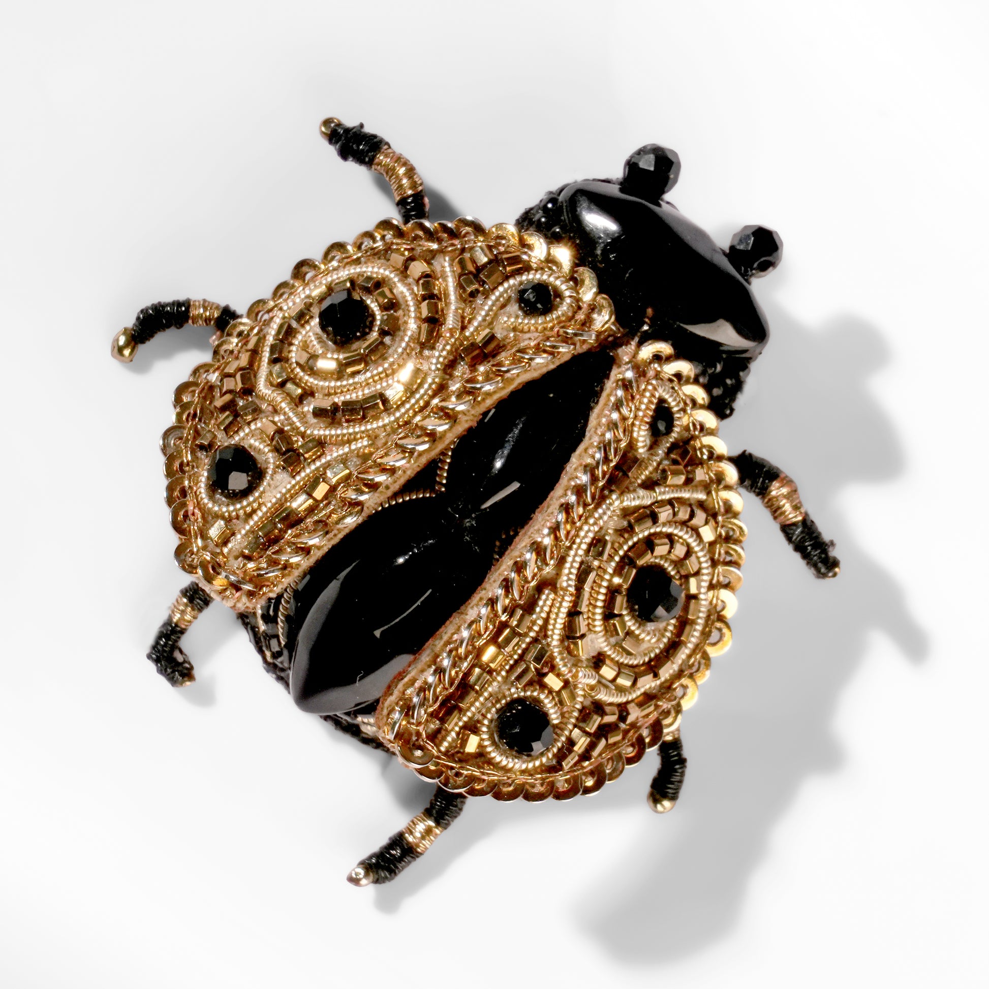 Deepa Gurnani Ladybug Brooch 