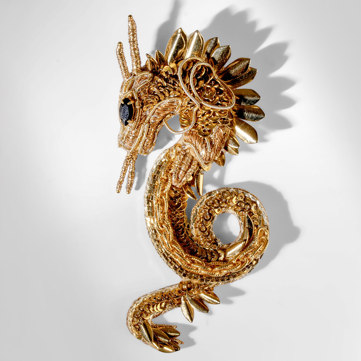 Deepa Gurnani Dragon Brooch 