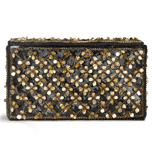Deepa Gurnani Marsa Clutch in Black color