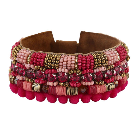 Deepa by Deepa Gurnani Handmade Yasmeen Cuff Fuchsia