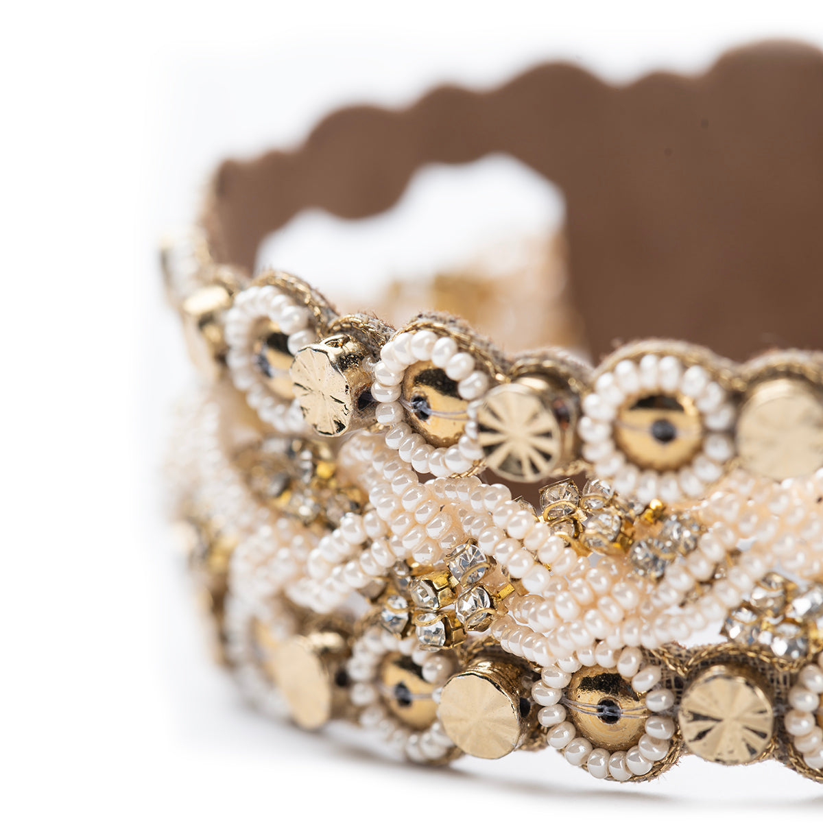 Detail of Deepa By Deepa Gurnani Rorie Earrings in Gold Color