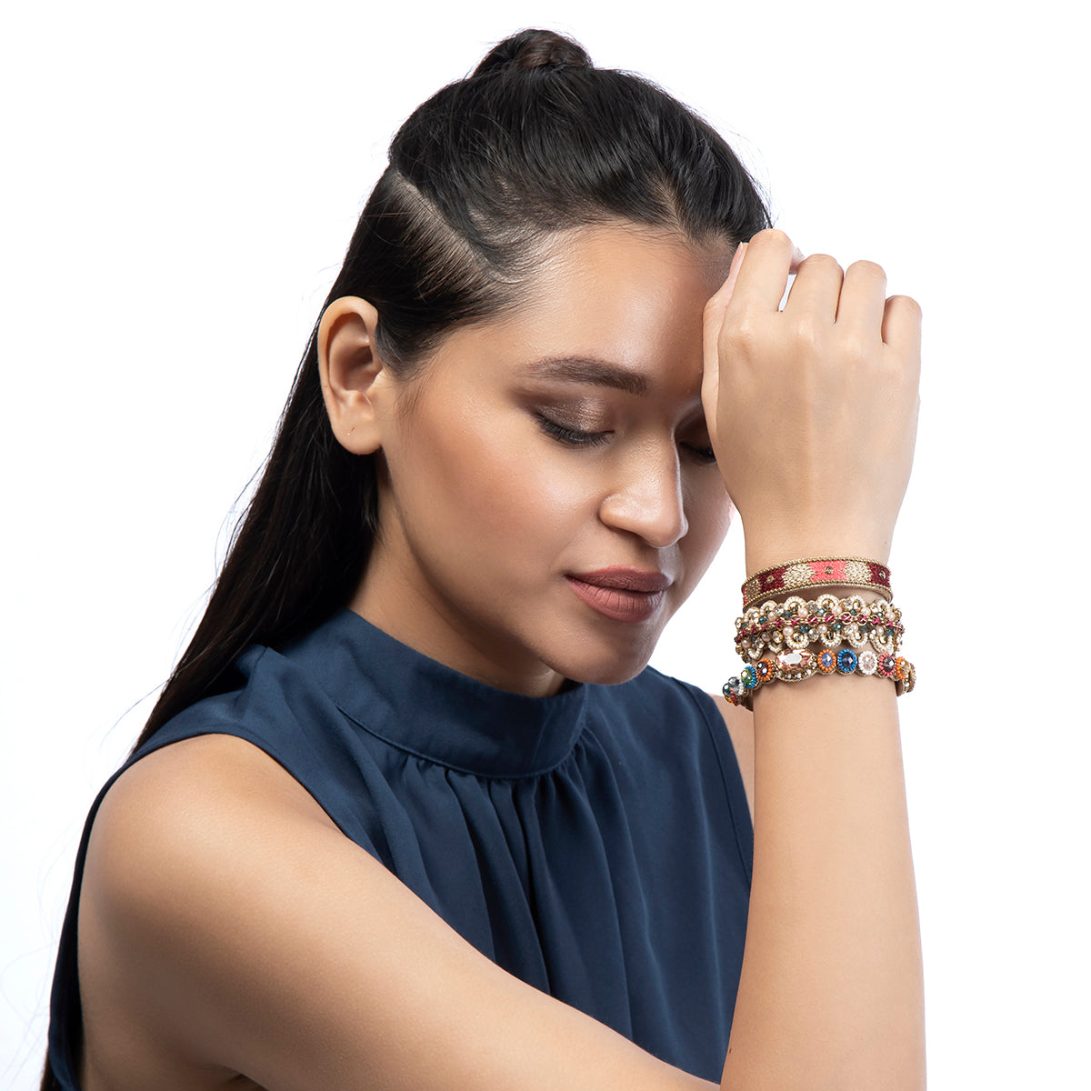 Deepa by Deepa Gurnani Handmade Damira Bracelet in Multi color