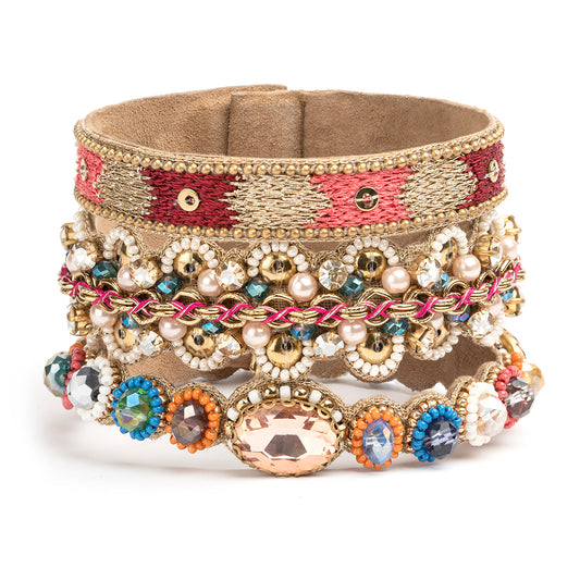 Deepa by Deepa Gurnani Handmade Damira Bracelet in Multi color
