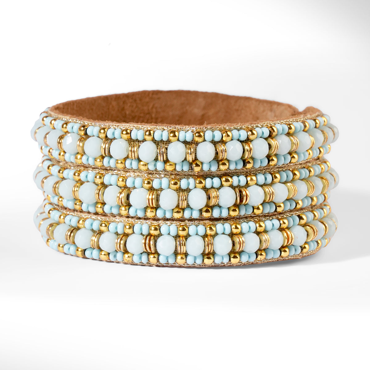 Deepa Gurnani Pret Inana Bracelet in baby blue color