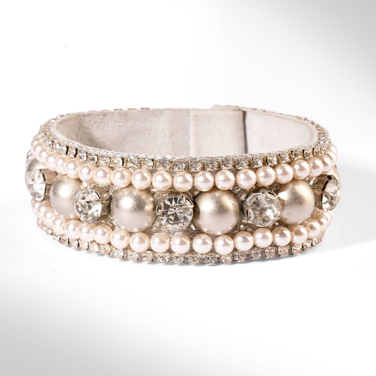 Deepa Gurnani Pret Lark Bracelet in silver color