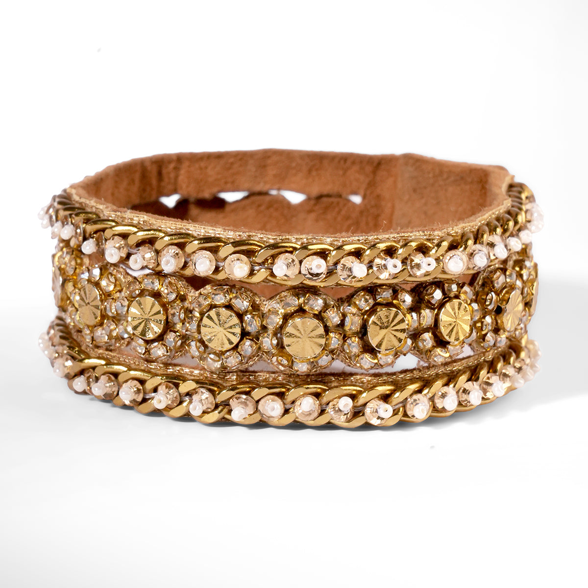 Deepa Gurnani Pret Elowen Bracelet in gold color