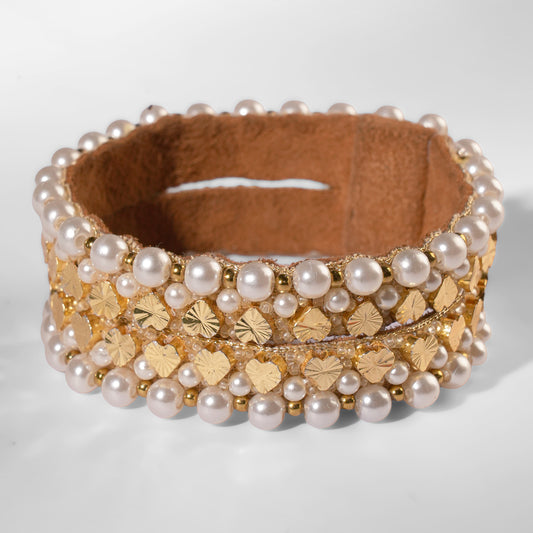 Deepa Gurnani Pret Hudson Bracelet in gold color