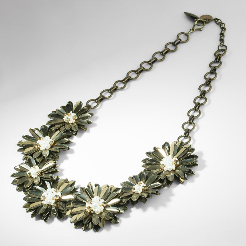 Deepa Gurnani Pret Erena Choker in Gunmetal 