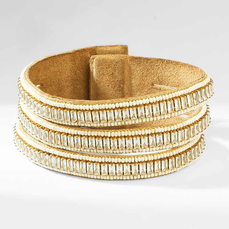 Deepa Gurnani Pret Alonsina Bracelet in Ivory 