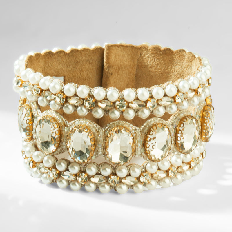 Deepa Gurnani Pret Bess Bracelet in Silver color