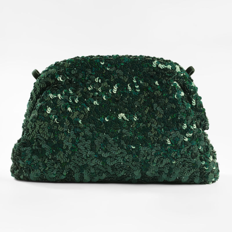 Deepa Gurnani Hermia Clutch in Emerald color