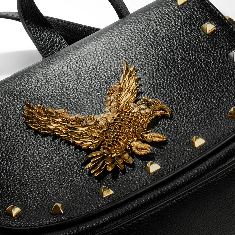 Close up of Deepa Gurnani Eagle Handbag 