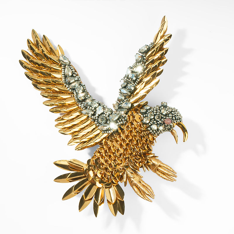Deepa Gurnani Eagle Brooch 