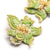 Deepa Gurnani handmade the Azealia earrings in green color