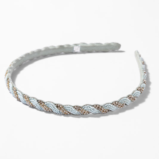 Deepa by Deepa Gurnani Handmade Dita Headband in Baby Blue color