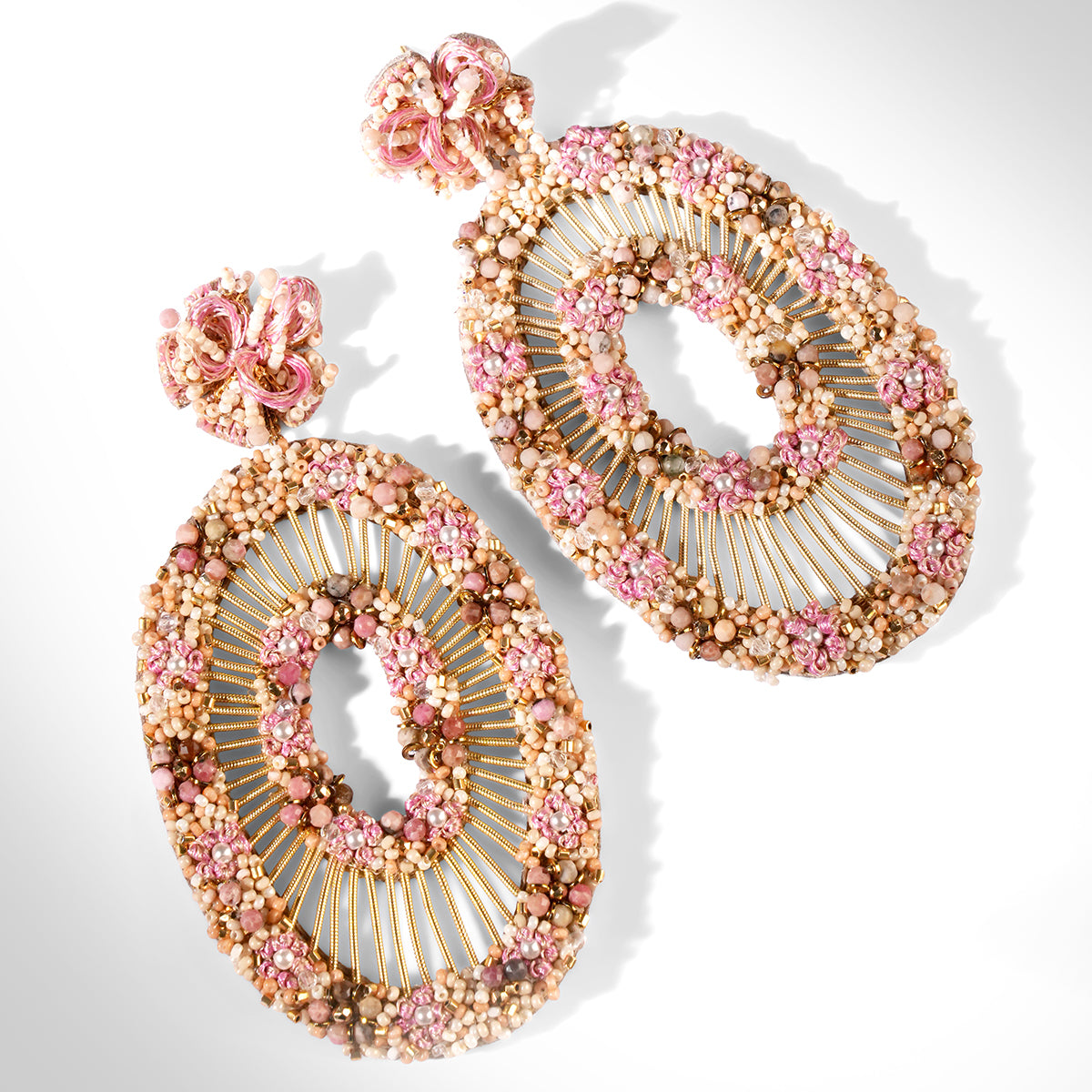 Deepa Gurnani Hway Necklace in pink color