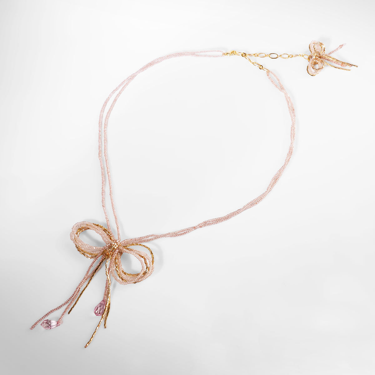Deepa Gurnani Coquette Necklace in Pink color