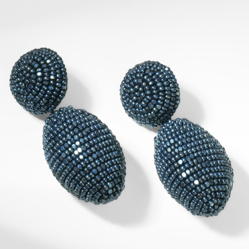 Deepa Gurnani Lashana Earrings in Navy 