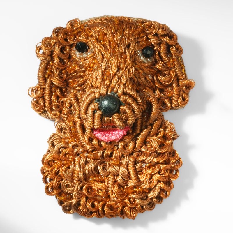 Deepa Gurnani Goldendoodle Brooch 