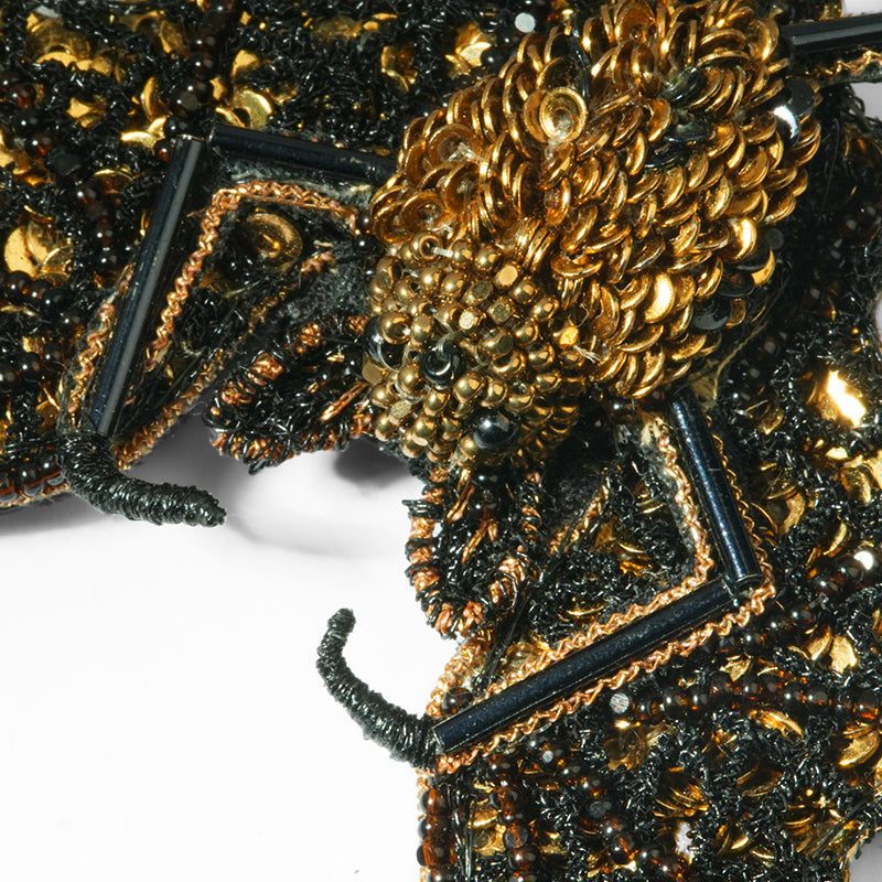 Close up of Deepa Gurnani Bat Brooch