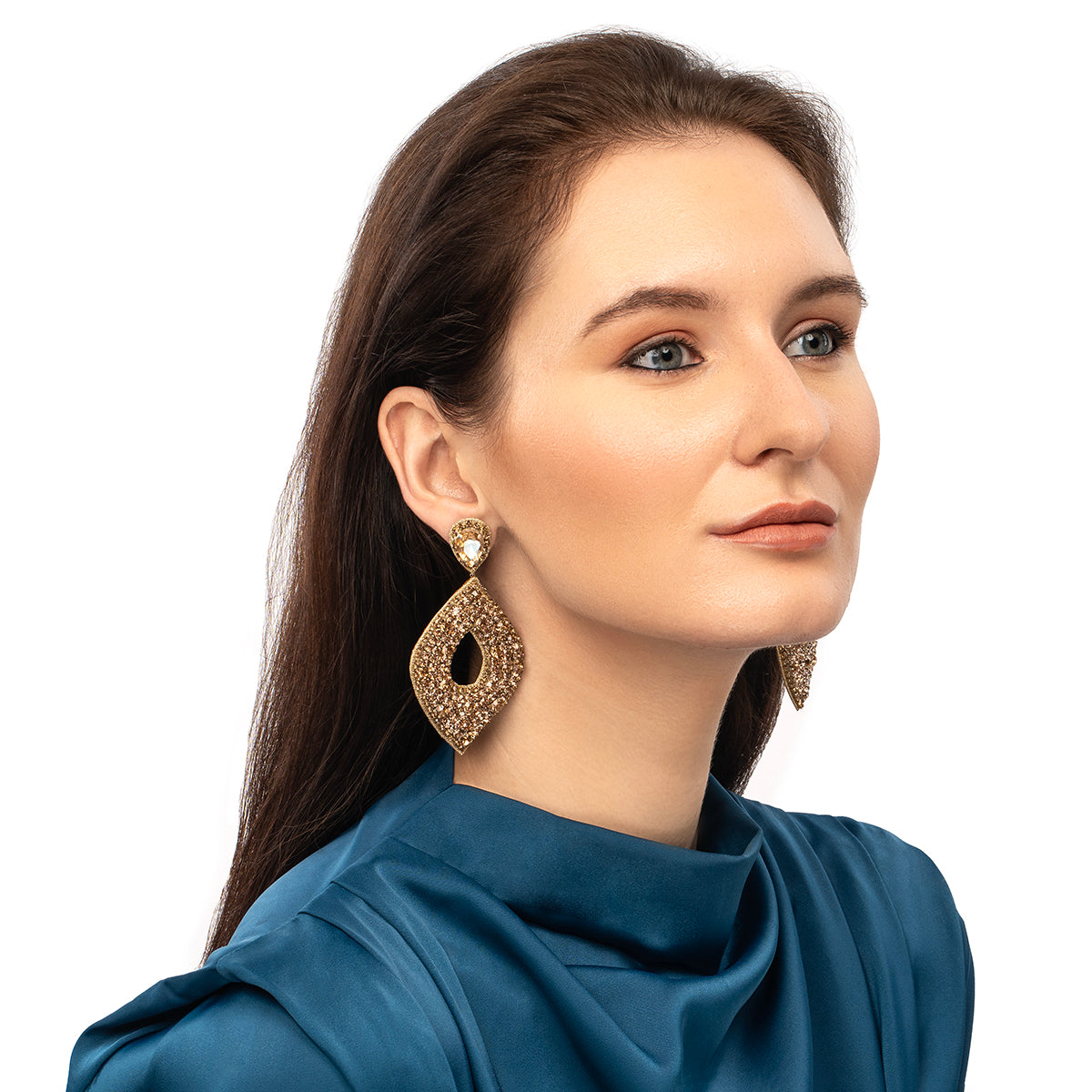 Handmade Cedani Earrings in Gold