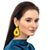 Handmade Abia Earrings in Yellow