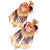 Deepa by Deepa Gurnani heart design Handmade Earring in plum color