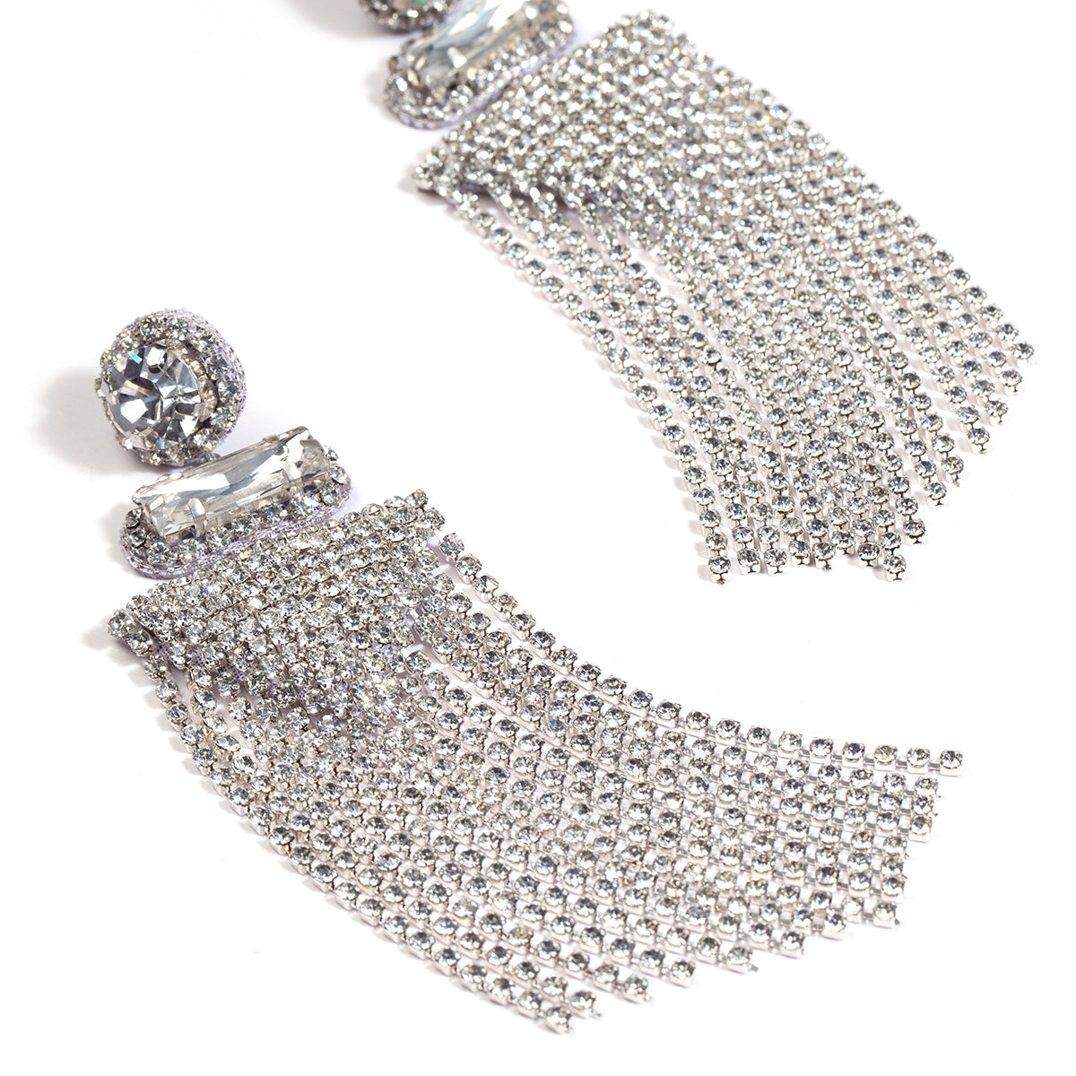 Deepa by Deepa Gurnani Handmade Silver Anvi Earrings
