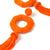 Deepa By Deepa Gurnani Isha Earrings Orange Color