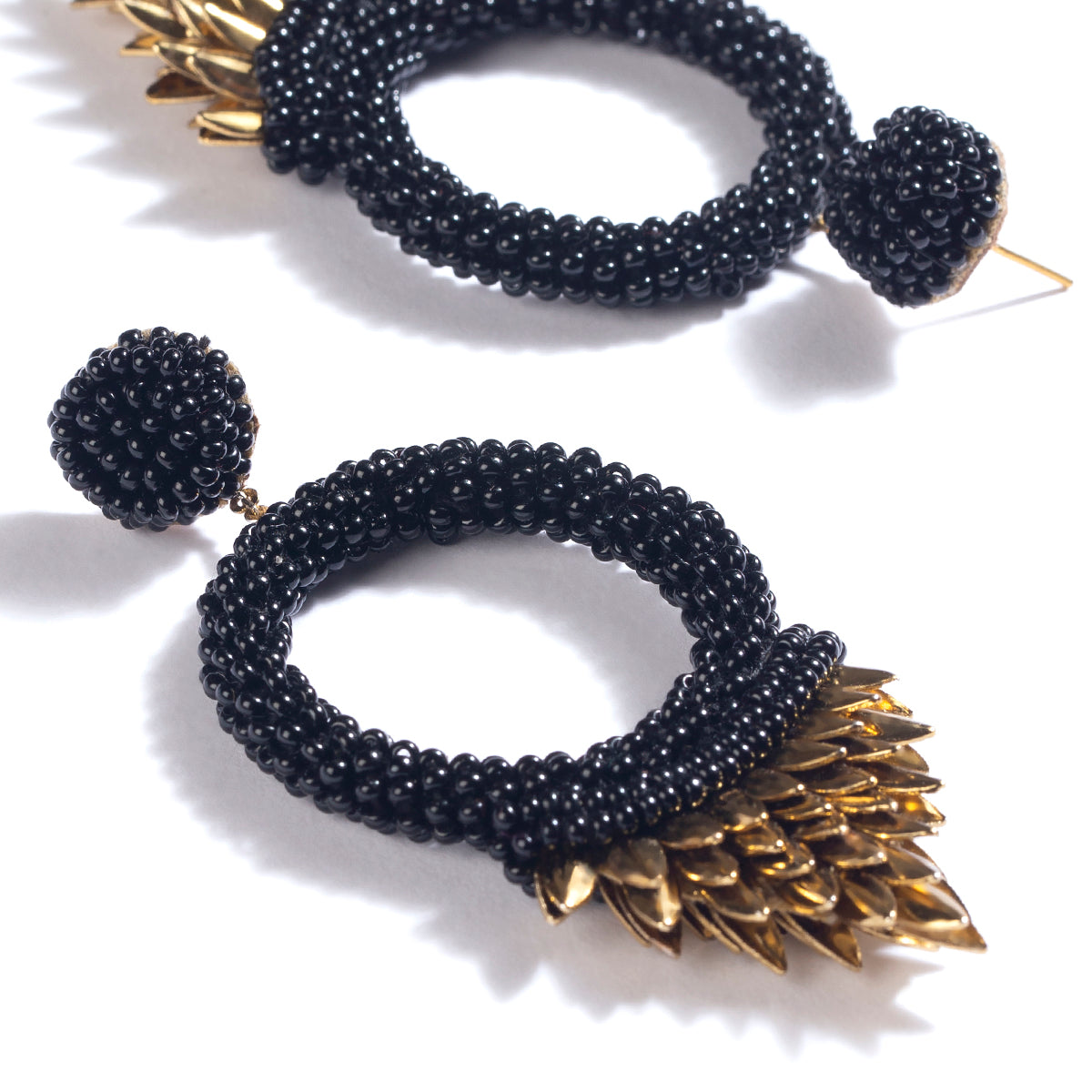 Deepa by Deepa Gurnani Vibrant post Black Earrings