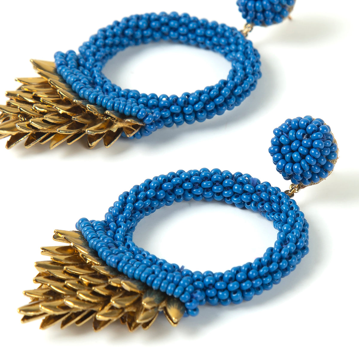 Vibrant post Blue Franka Earrings