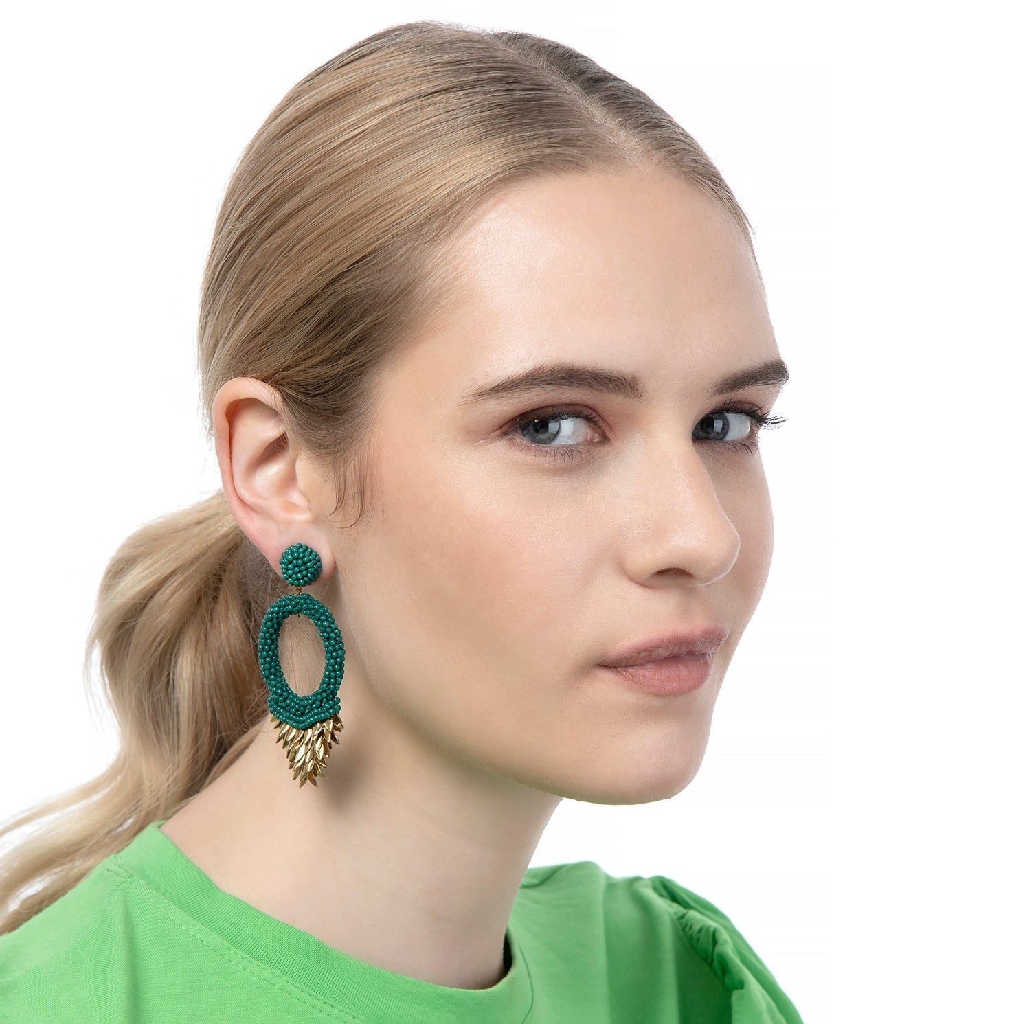 Vibrant post earrings